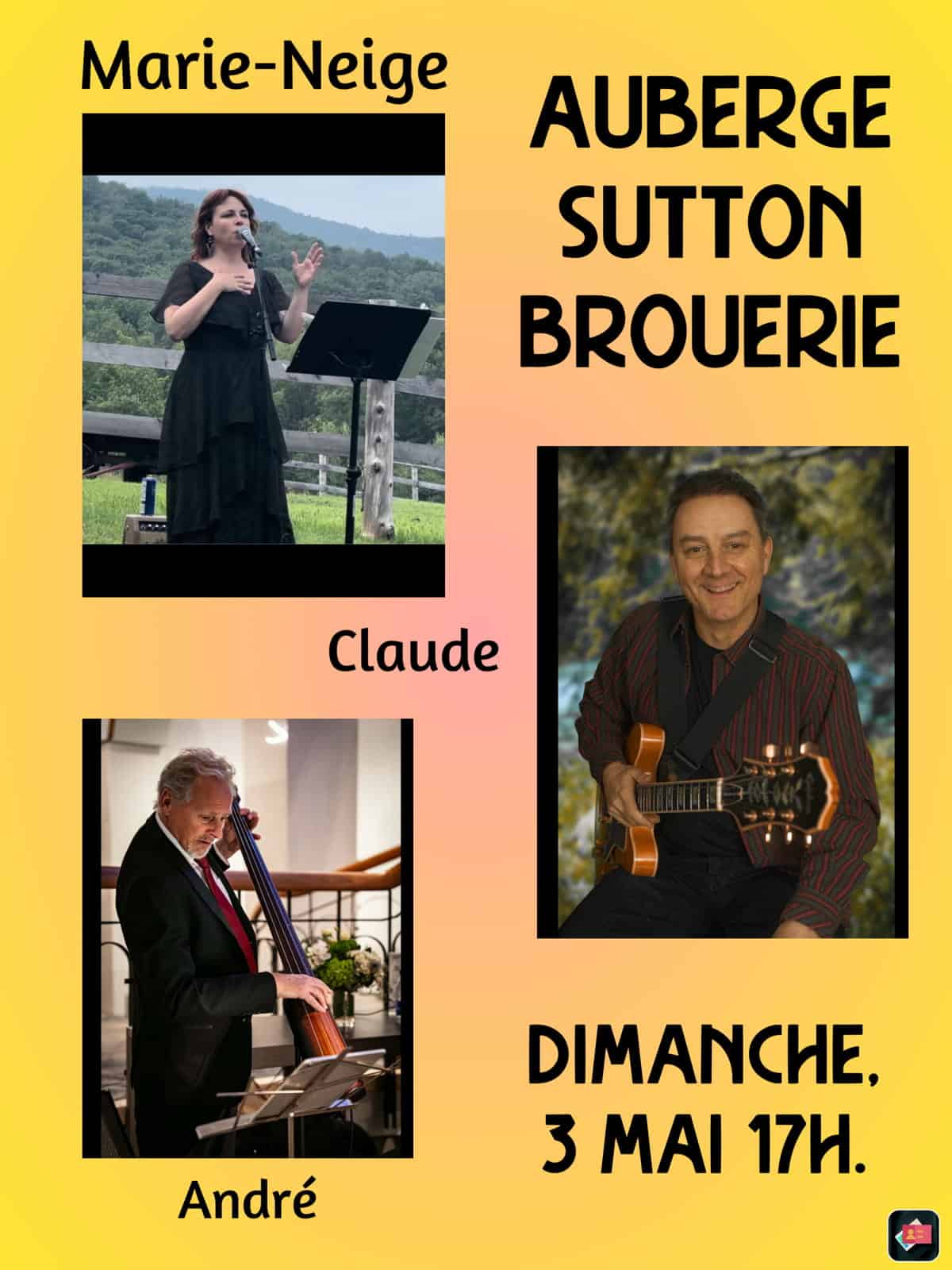 <span style="font-size:12px">JAZZ À L&rsquo;ANNÉE – SUTTON BROUËRIE</span><br>Claude Prud&rsquo;homme Trio